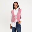Gilet sans manches polaire vieux rose femme