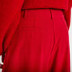 Pantalon barrel taille standard rouge femme