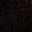 Gilet court sans manches fausse fourrure noir femme
