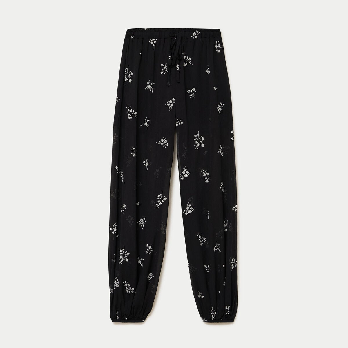 Pantalon bouffant taille standard noir femme