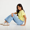 Jean d&eacute;tails clout&eacute;s denim bleach femme