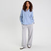 Chemise manches longues bleu femme