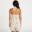 Top dos nu brod&eacute; blanc femme