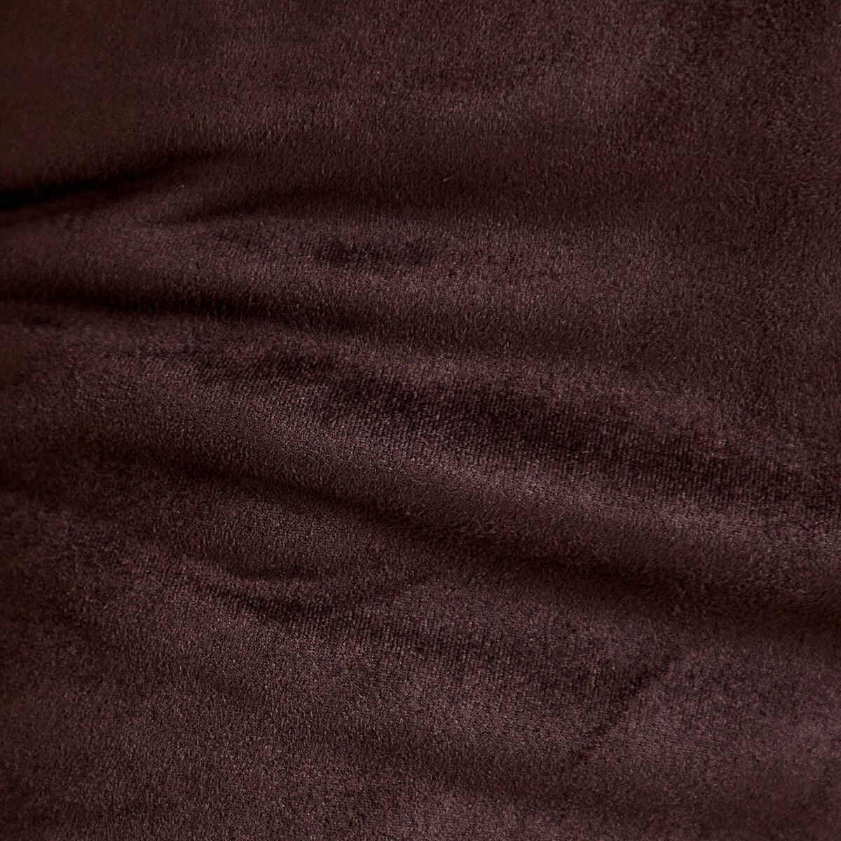 Pantalon bootcut aspect daim marron fonc&eacute; femme