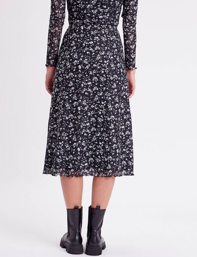 Jupe droite noir femme