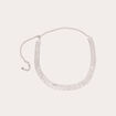 Ceinture &agrave; strass gris argent femme