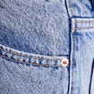 Jeans mom taille haute denim bleach femme