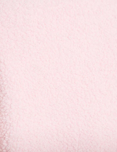 Gilet sans manches effet polaire rose clair femme