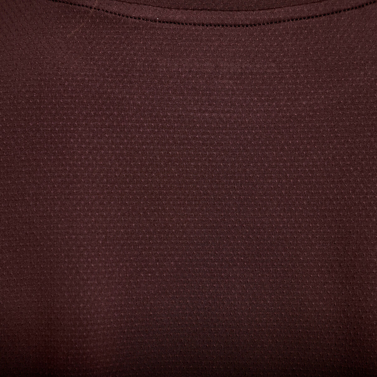 T-shirt manches courtes activewear marron fonc&eacute; femme