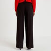 Pantalon bootcut &agrave; strass noir femme