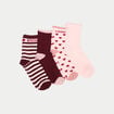 Bo&icirc;te cadeau 4 paires chaussettes rose clair femme