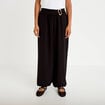 Pantalon bouffant taille standard noir femme