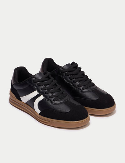 Baskets basses noir femme