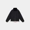 Veste r&eacute;versible effet polaire noir femme