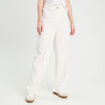Pantalon city large ecru femme