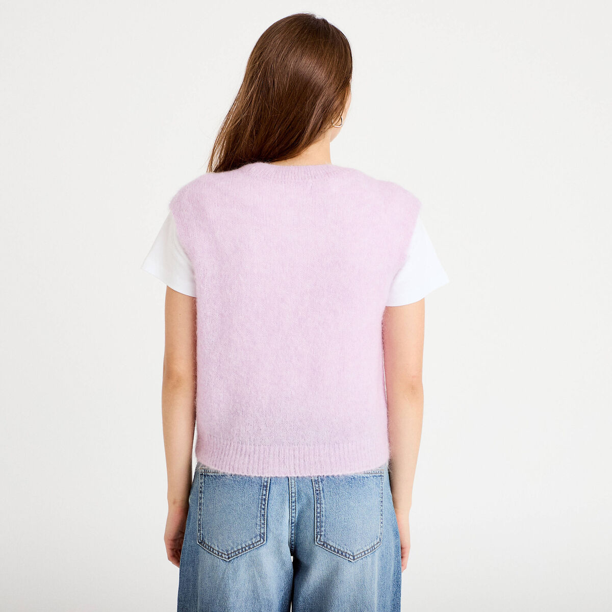 Pull sans manches parme femme