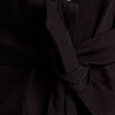 Robe droite zipp&eacute;e ceintur&eacute;e noir femme