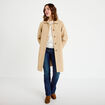 Trench col chemise sable femme