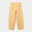 Pantalon large en velours jaune femme