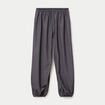 Pantalon city taille basse effet boule gris fonc&eacute; femme