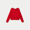 Pull manches longues rouge femme