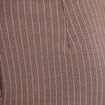 Pantalon large taille haute taupe femme
