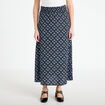 Jupe longue fluide noir femme