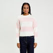 Pull manches longues ecru femme