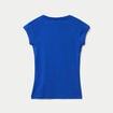 T-shirt manches courtes bleu electrique femme