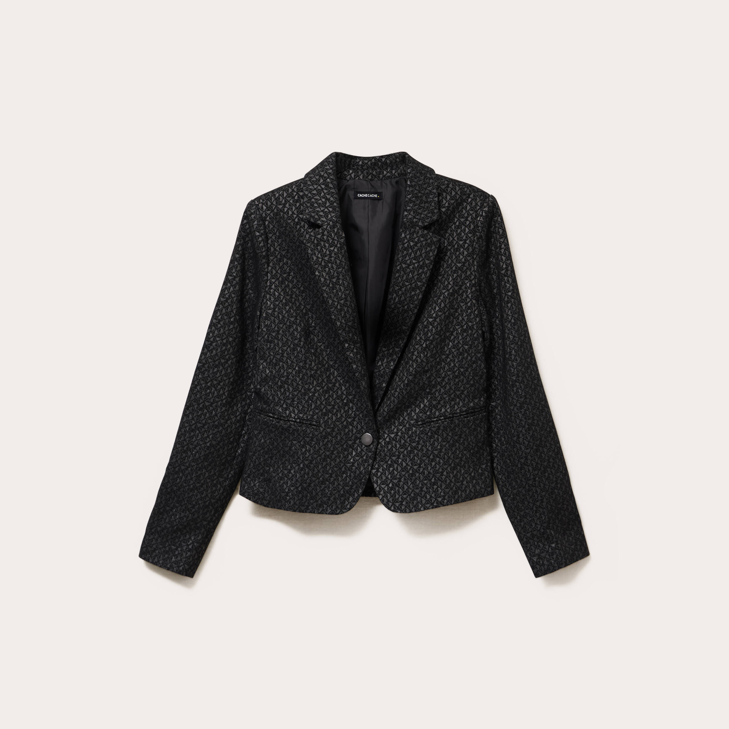 Blazer Femme Court Cintré Manches Longues - TAIFUN - Viscose Polyamide Élasthanne - Fermeture Crochets - 2