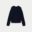Gilet manches longues bleu marine femme