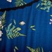 Robe longue &eacute;vas&eacute;e col coeur Bridgerton bleu fonc&eacute; femme