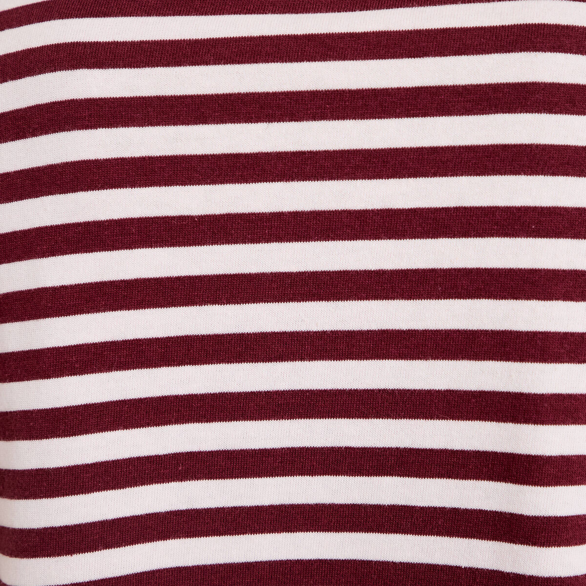 T-shirt col rond manches longues rose femme