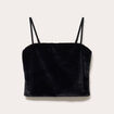 D&eacute;bardeur fausse fourrure noir femme