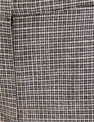 Short regular taille standard tweed noir femme