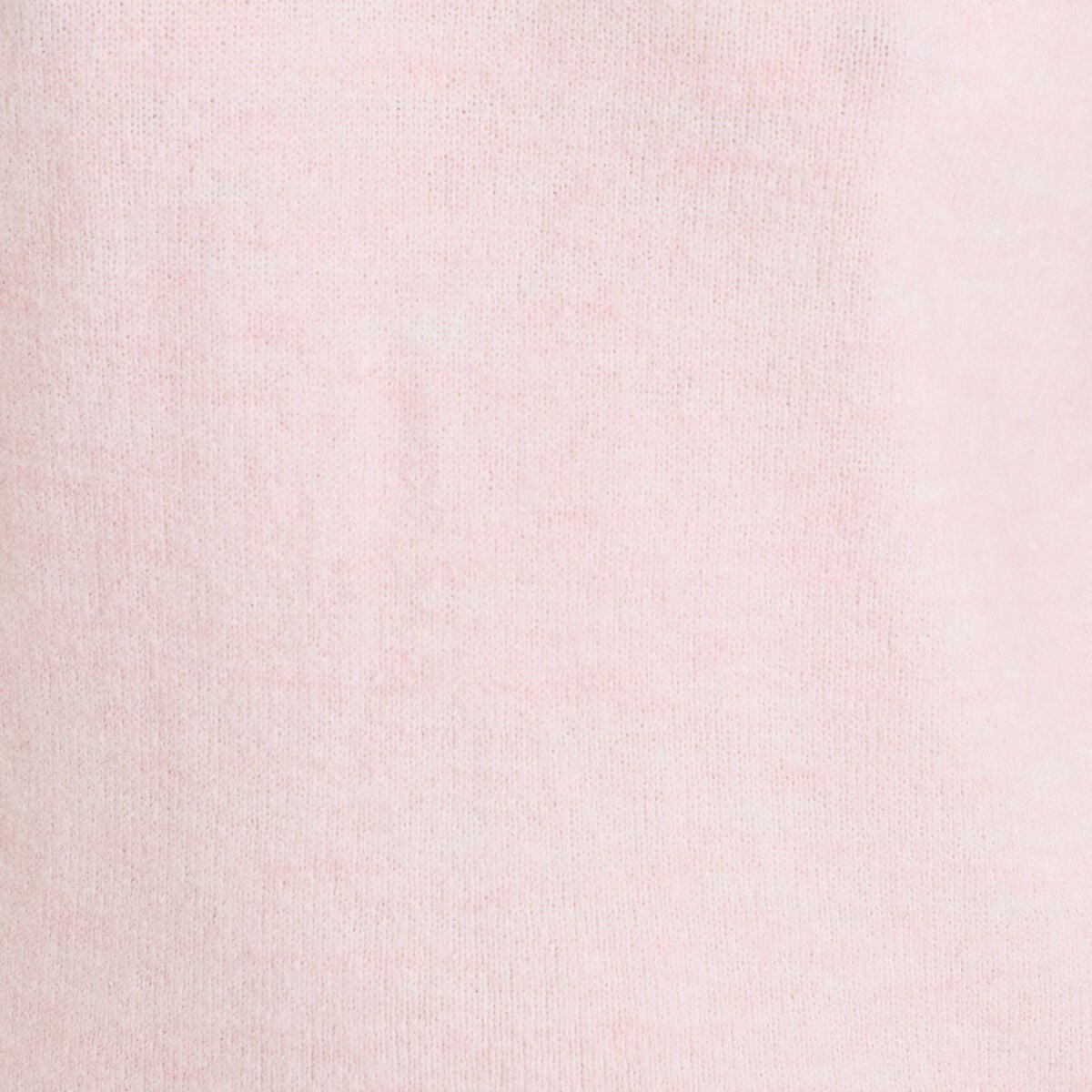 Pull ample manches courtes rose clair femme