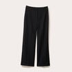 Pantalon large taille haute noir femme