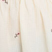 Blouse manches longues en cr&ecirc;pe blanc femme