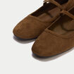 Ballerines marron femme