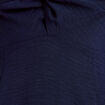 Robe longue &eacute;vas&eacute;e fendue bleu marine femme