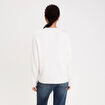 Pull manches longues ecru femme