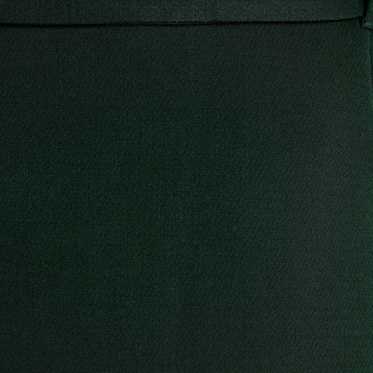 Jupe droite courte taille haute vert fonc&eacute; femme