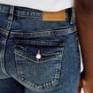 Jean bootcut taille basse denim dirty femme