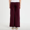 Pantalon large style jogging prune femme