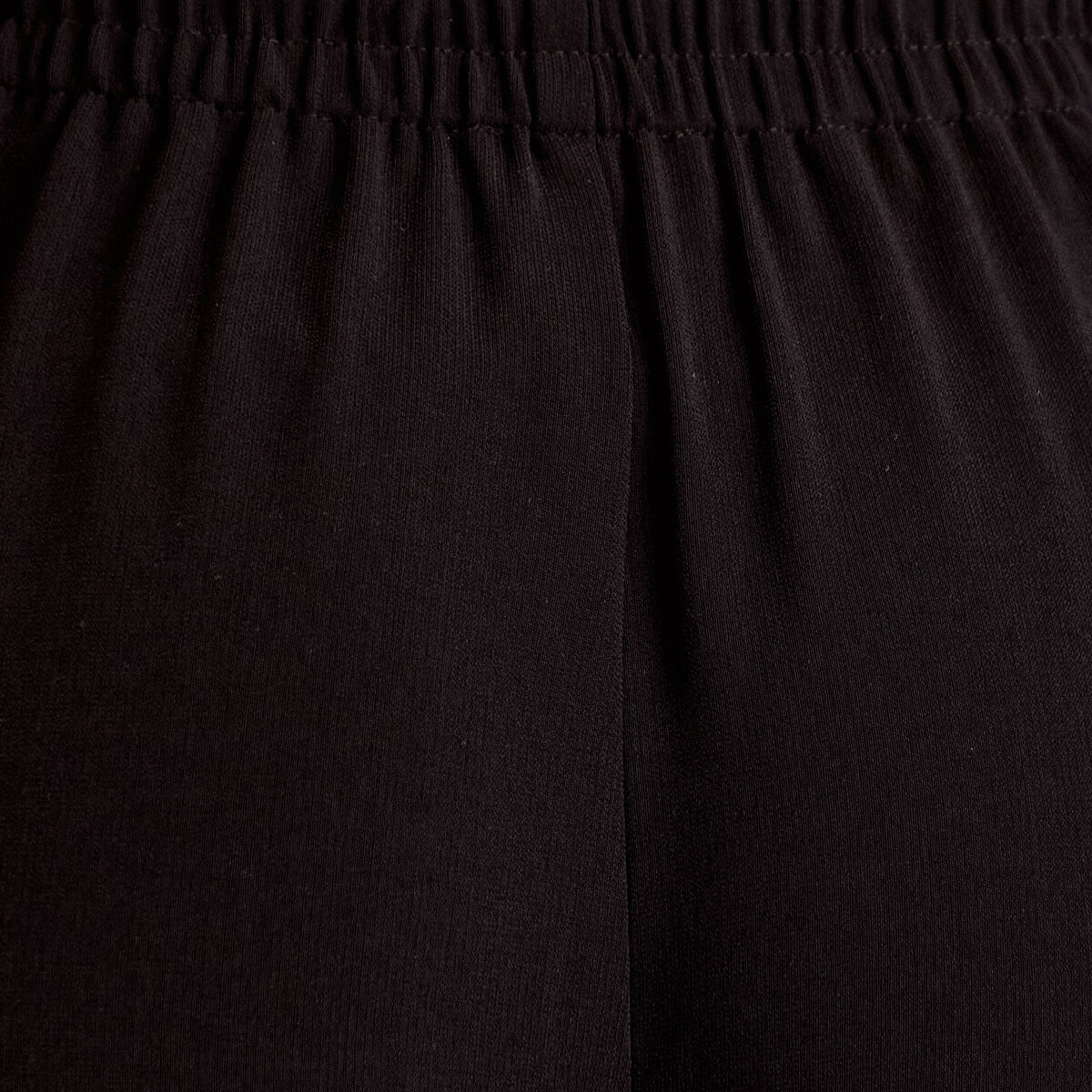 Pantalon large taille standard noir femme