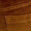 Pantalon bootcut taille haute velours marron femme