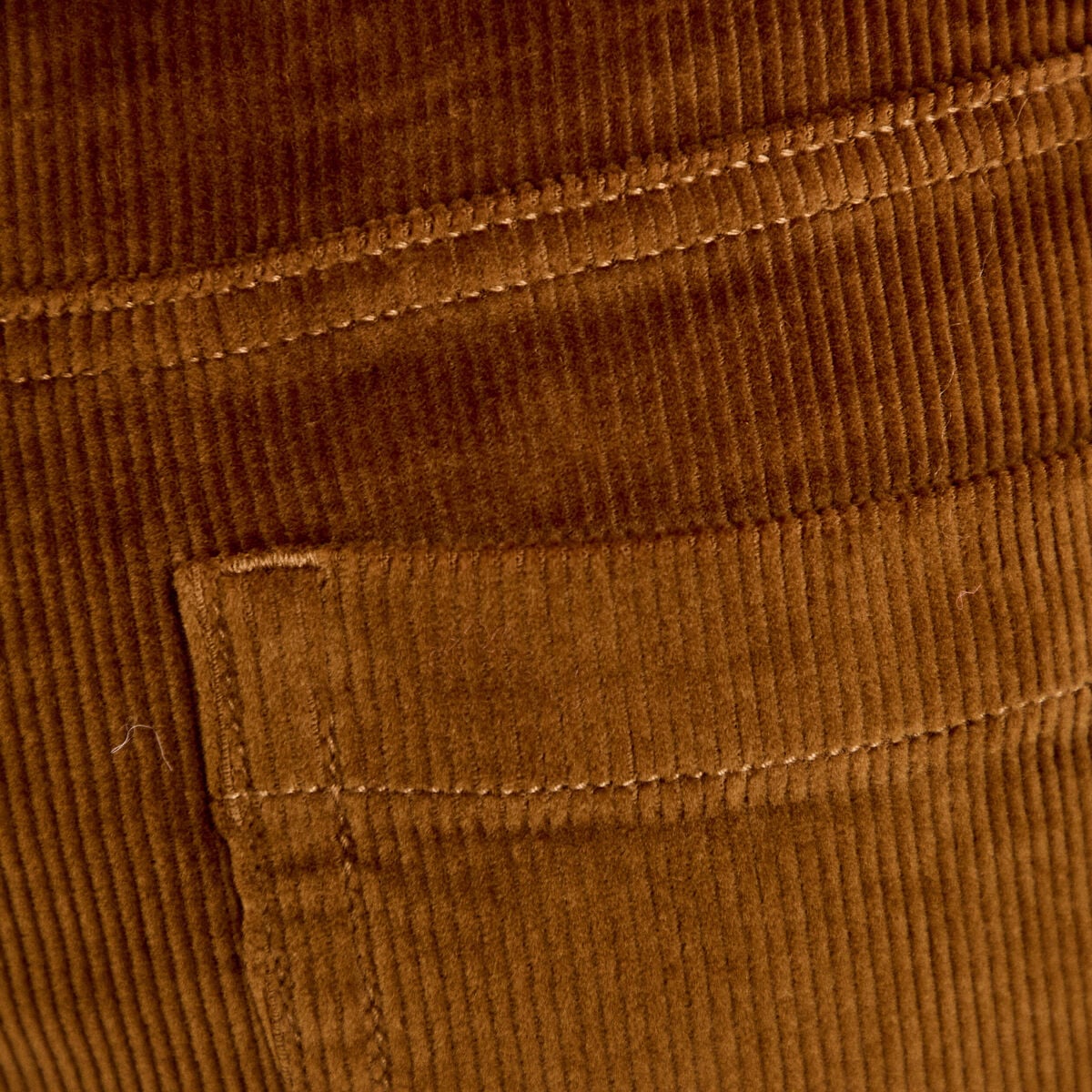Pantalon bootcut taille haute velours marron femme