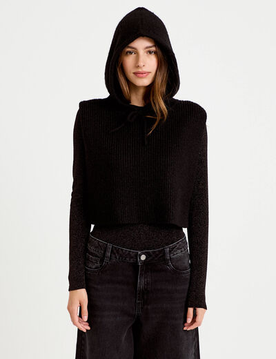 Cache-cou noir femme