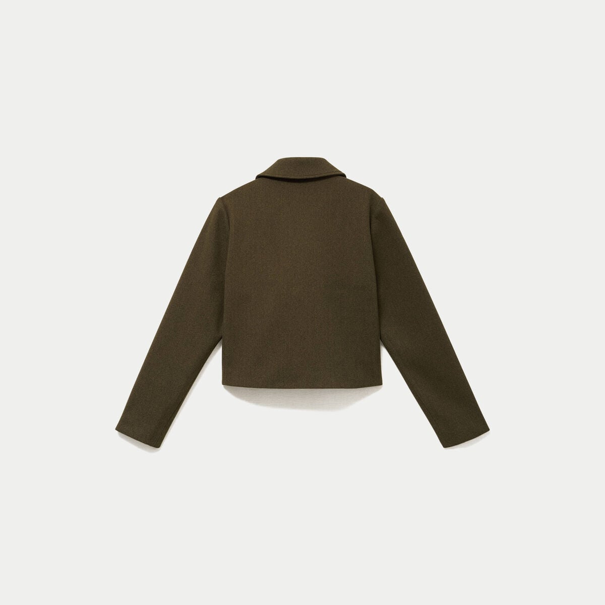 Veste zipp&eacute;e vert kaki femme