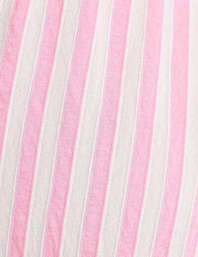 Pantalon large fluide taille standard rose femme